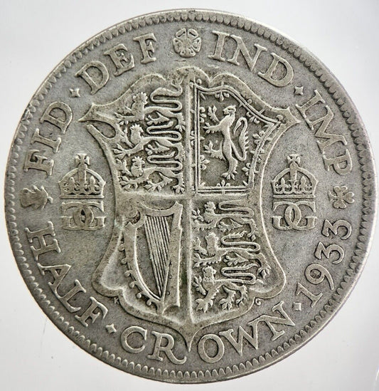 1933 George V Half-Crown Silver Coin | Collectable Grade