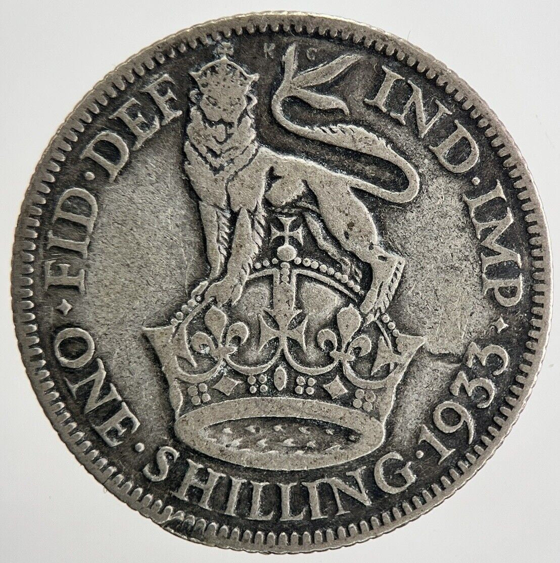 1933 George V One Shilling Silver Coin | Collectable Grade