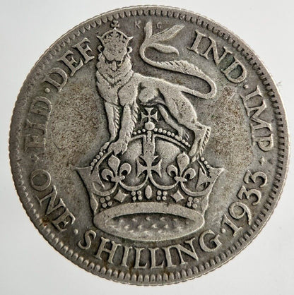 1933 George V Shilling Silver Coin | Collectable Grade