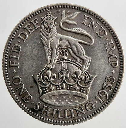 1933 George V Shilling Silver Coin | Fine Collectable Grade