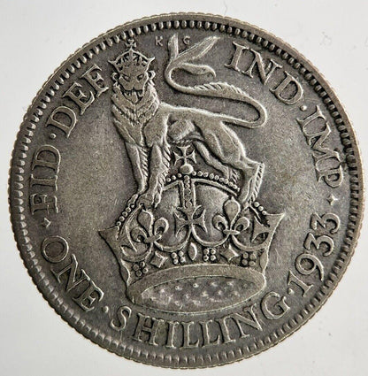 1933 George V Shilling Silver Coin | Collectable Grade