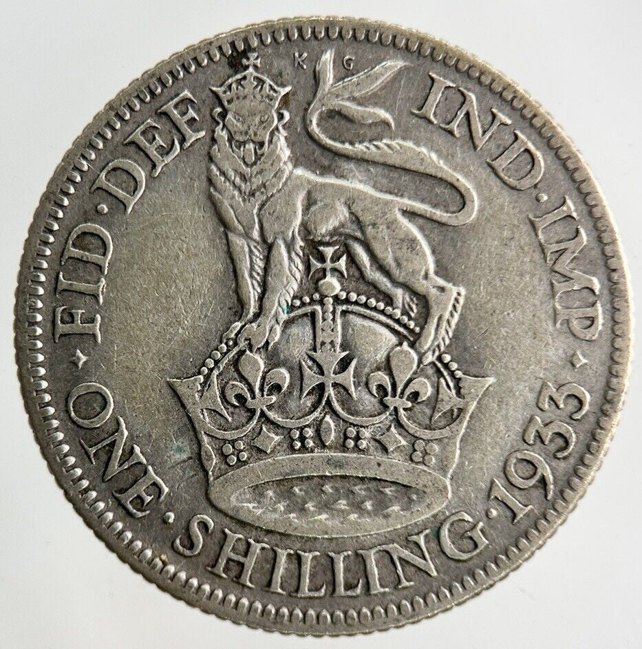 1933 George V Shilling Silver Coin | Collectable Grade