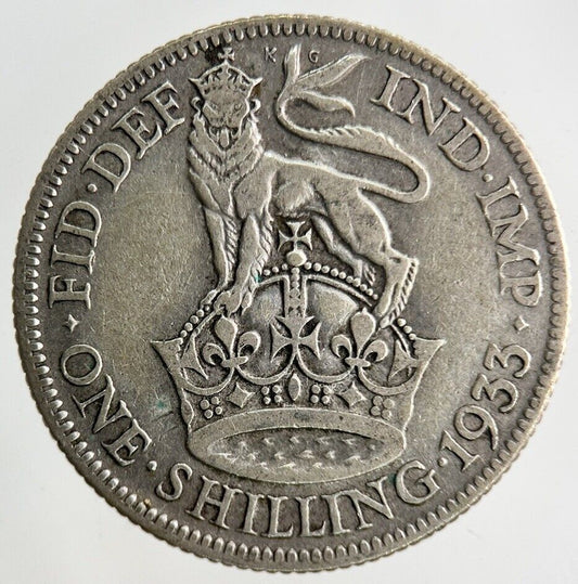 1933 George V Shilling Silver Coin | Collectable Grade