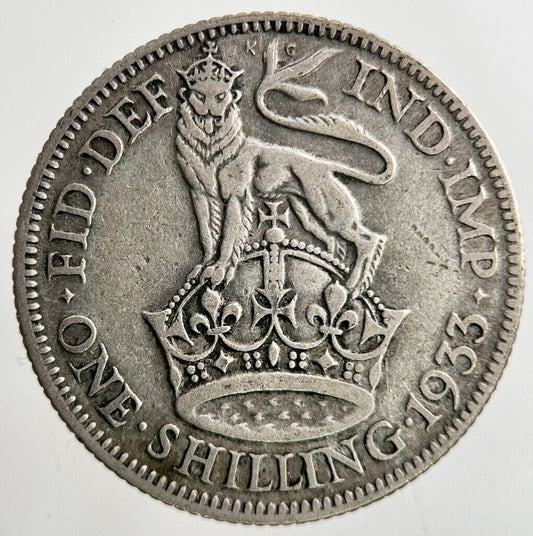 1933 George V Shilling Silver Coin | Collectable Grade