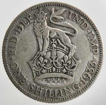 1933 George V Shilling Silver Coin | Collectable Grade