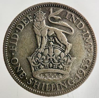 1933 George V Shilling Silver Coin | Collectable Grade