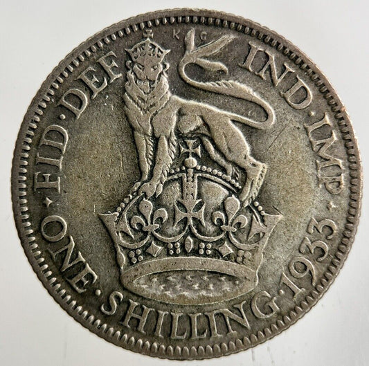 1933 George V Shilling Silver Coin | Collectable Grade