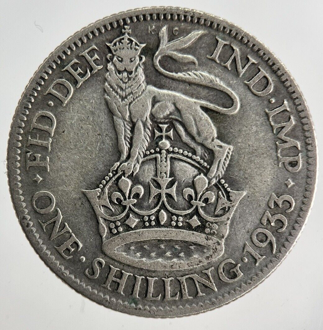 1933 George V Shilling Silver Coin | Collectable Grade