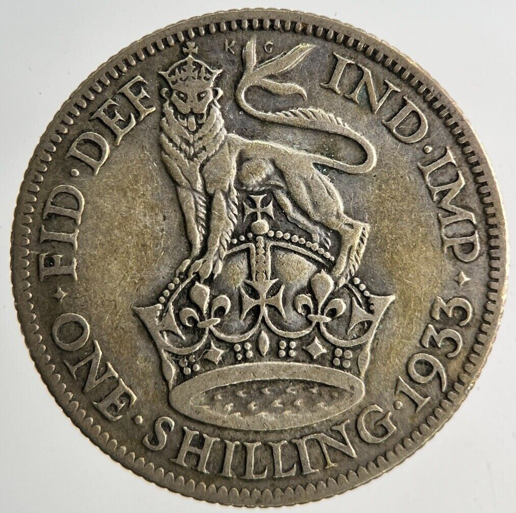 1933 George V One Shilling Silver Coin | Fine Collectable Grade