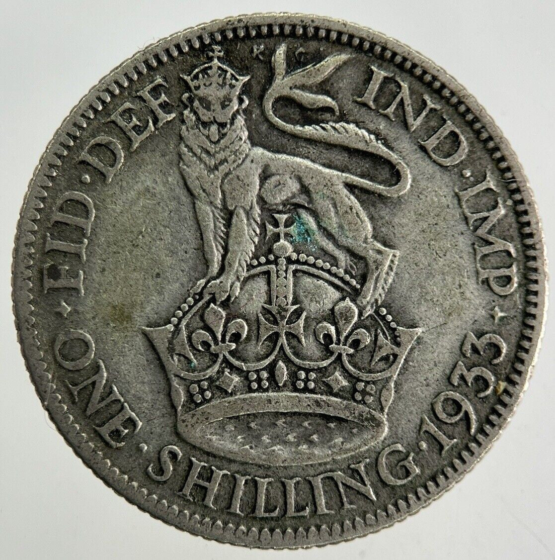 1933 George V Shilling Silver Coin | Collectable Grade