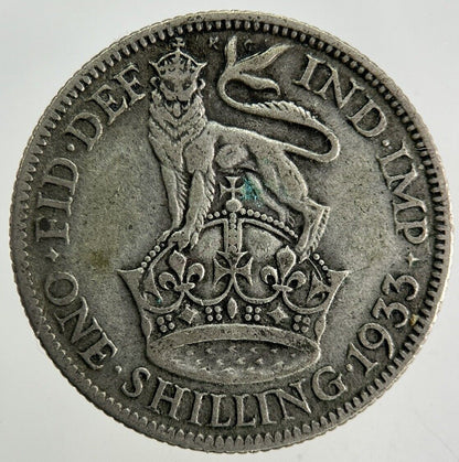 1933 George V Shilling Silver Coin | Collectable Grade