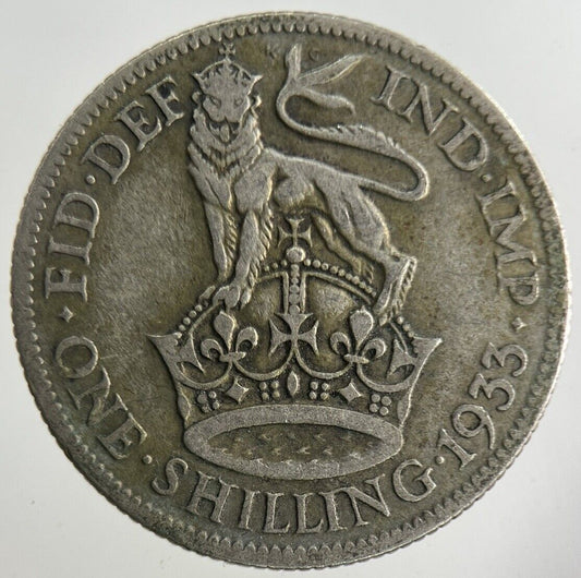 1933 George V Shilling Silver Coin | Collectable Grade