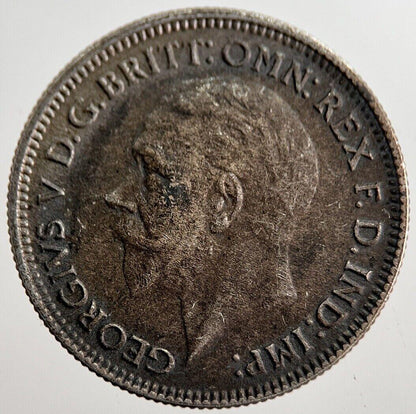 1933 George V Sixpence Silver Coin | Very High Grade | a8616