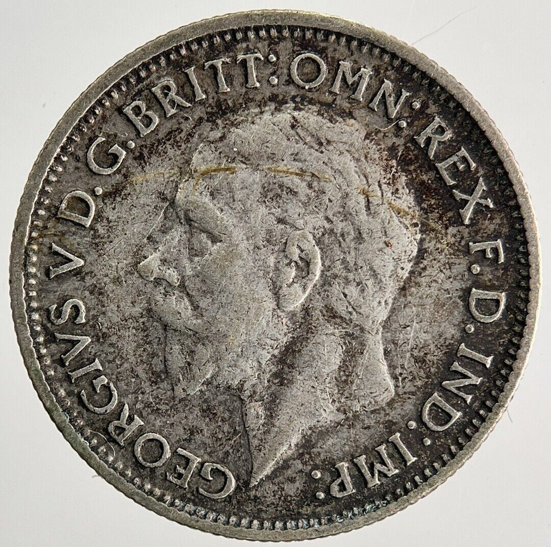 1933 George V Sixpence Silver Coin | Fine Collectable Grade | a9921