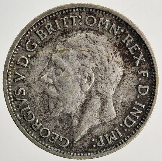 1933 George V Sixpence Silver Coin | Fine Collectable Grade | a9921
