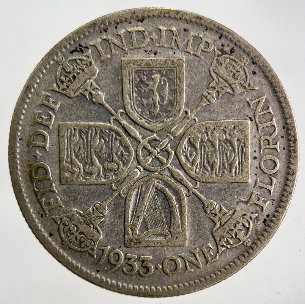 1933 George V Silver Florin Coin | Collectable Grade