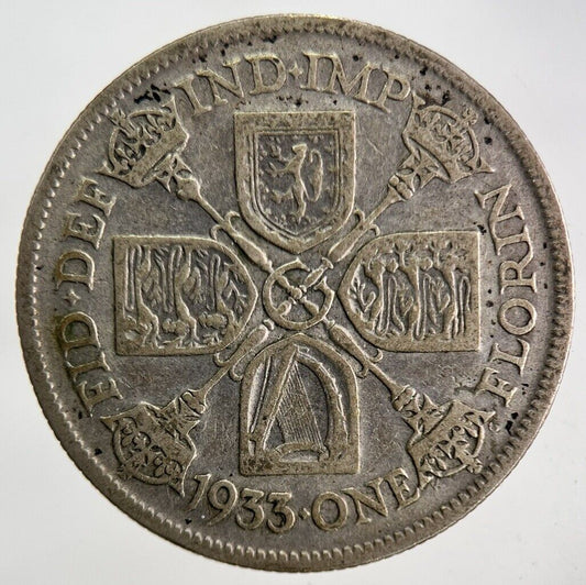1933 George V Silver Florin Coin | Collectable Grade