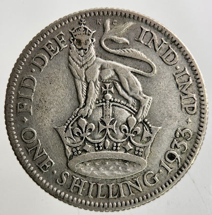 1933 George V Shilling Silver Coin | Fine Collectable Grade