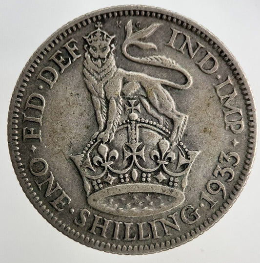 1933 George V Shilling Silver Coin | Fine Collectable Grade