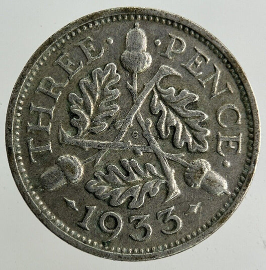1933 George V Threepence Silver Coin | Collectable Grade