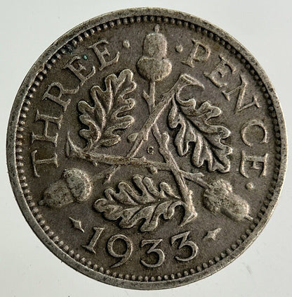 1933 George V Threepence Silver Coin | Collectable Grade