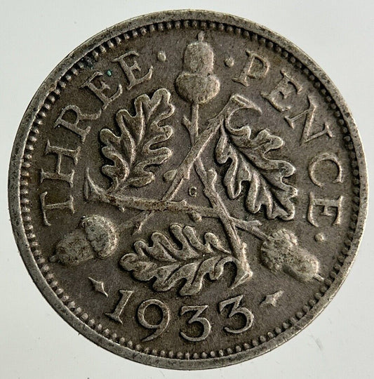 1933 George V Threepence Silver Coin | Collectable Grade