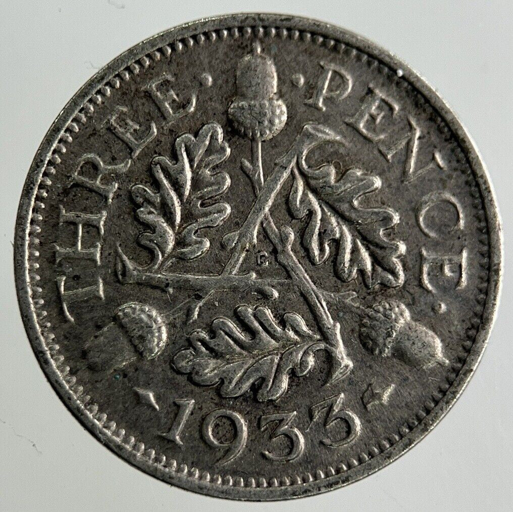 1933 George V Threepence Silver Coin | Fine Collectable Grade