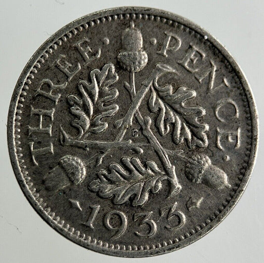 1933 George V Threepence Silver Coin | Fine Collectable Grade