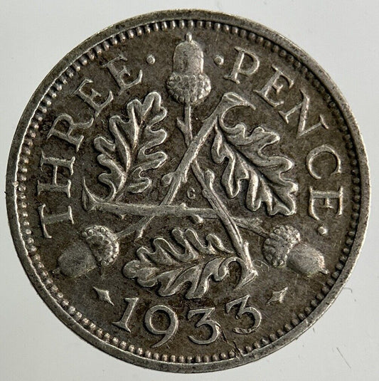 1933 George V Threepence Silver Coin | Fine Collectable Grade