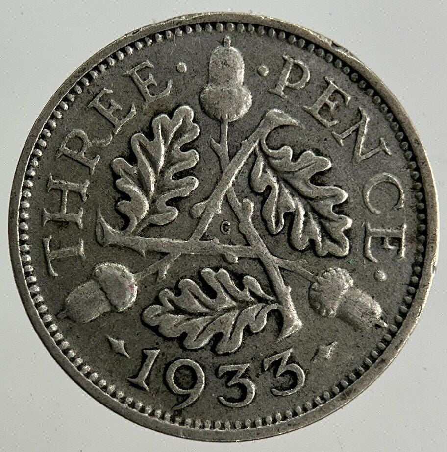 1933 George V Threepence Silver Coin | Collectable Grade