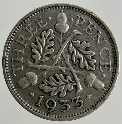1933 George V Threepence Silver Coin | Collectable Grade
