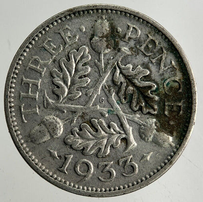 1933 George V Threepence Silver Coin | Collectable Grade