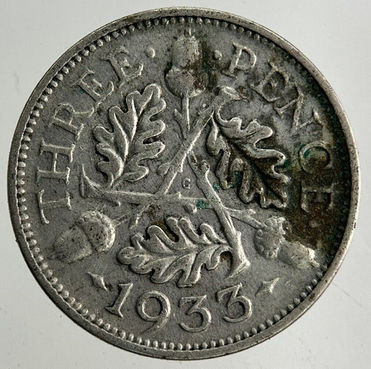 1933 George V Threepence Silver Coin | Collectable Grade