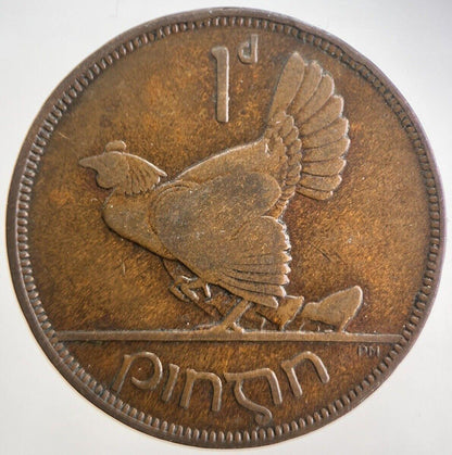 1933 Irish Penny Coin | Fine Collectable Grade | a4731