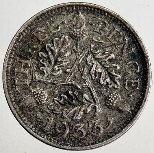 1933 George V Threepence Silver Coin | Very High Grade | a8753
