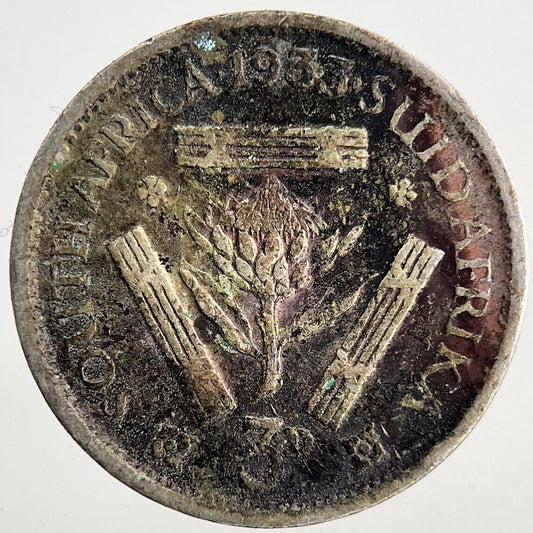 1933 South Africa Silver Threepence Coin | Collectable Grade
