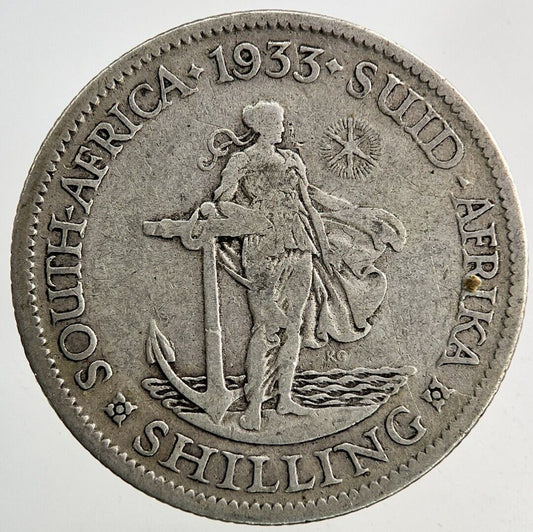 1933 South Africa Shilling Silver Coin | Collectable Grade