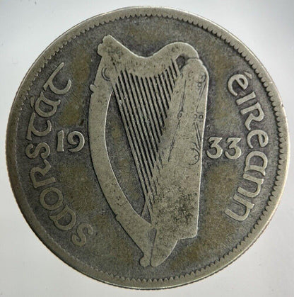 1933 Irish Half-Crown Silver Coin | Collectable Grade