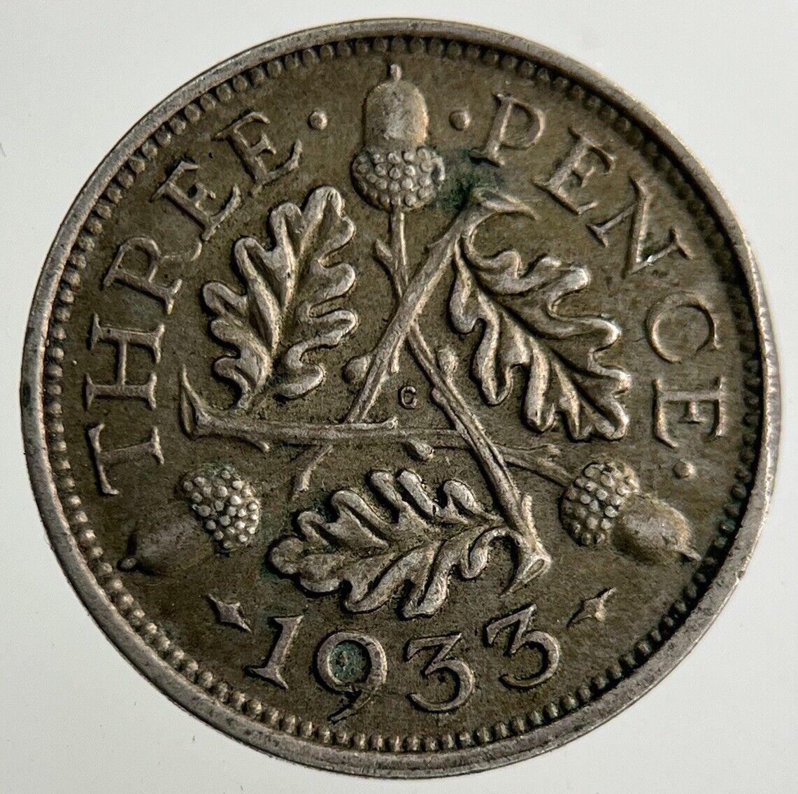 1933 George V Threepence Silver Coin | Very High Grade