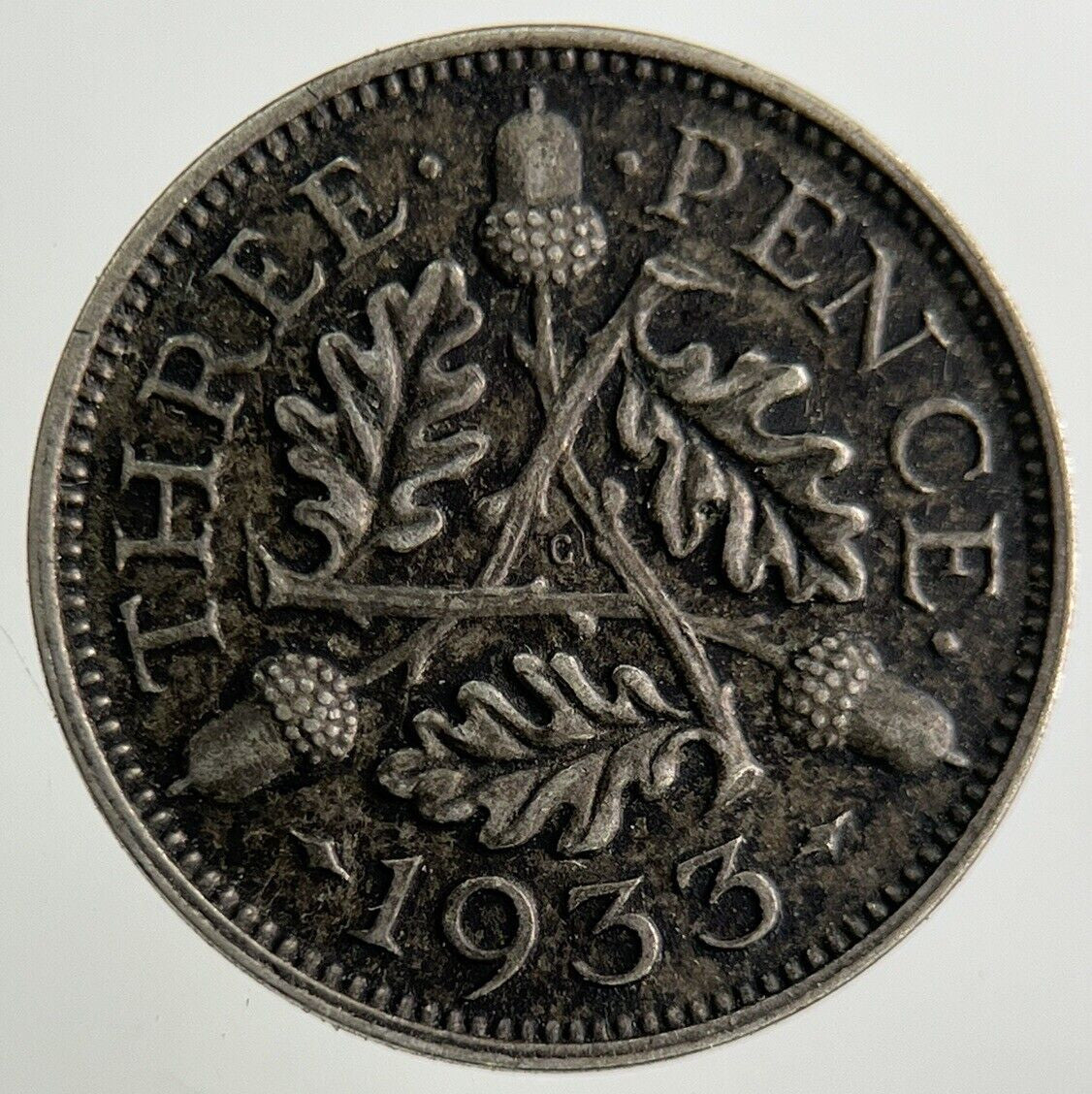 1933 George V Threepence Silver Coin | Very High Grade