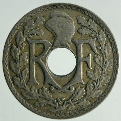 1934 France 5 Centimes Coin | Fine Collectable Grade