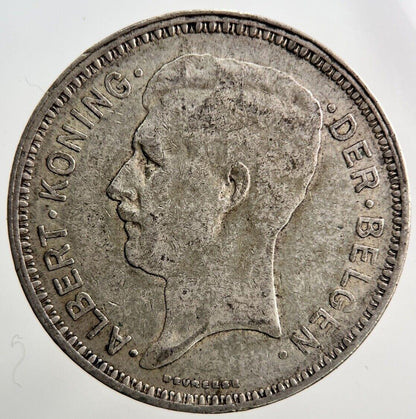 1934 Belgium 20 Francs Silver Coin | Fine Collectable Grade | a3718