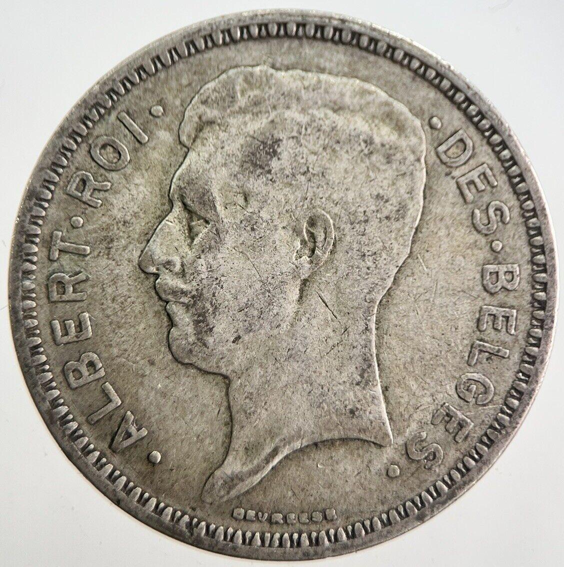 1934 Belgium 20 Francs Silver Coin | Collectable Grade | a7618