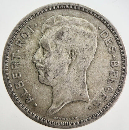 1934 Belgium 20 Francs Silver Coin | Collectable Grade | a7618