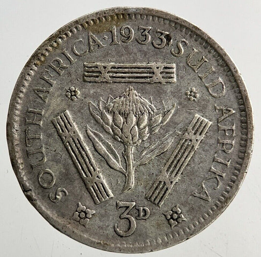 1933 South Africa Threepence Silver Coin | Collectable Grade