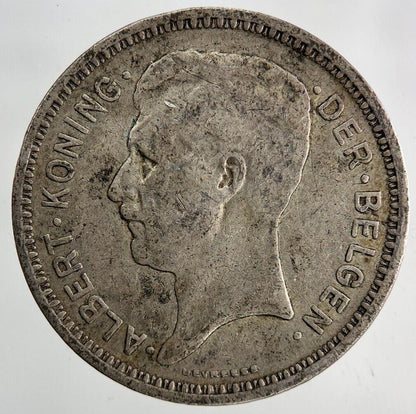 1934 Belgium 20 Francs Silver Coin | Fine Collectable Grade