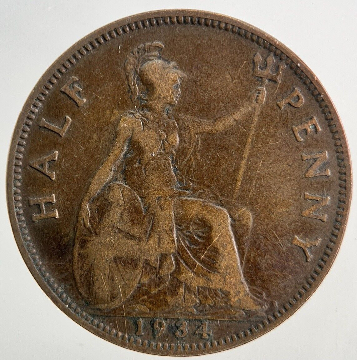 1934 George V Half-Penny Coin | Collectable Grade