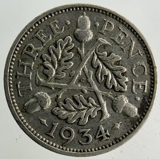 1934 George V Threepence Silver Coin | Collectable Grade