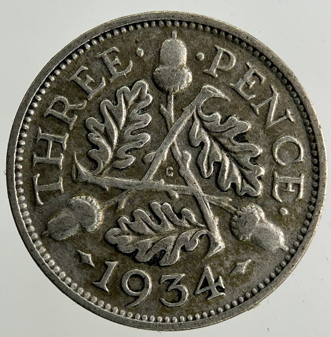 1934 George V Threepence Silver Coin | Collectable Grade