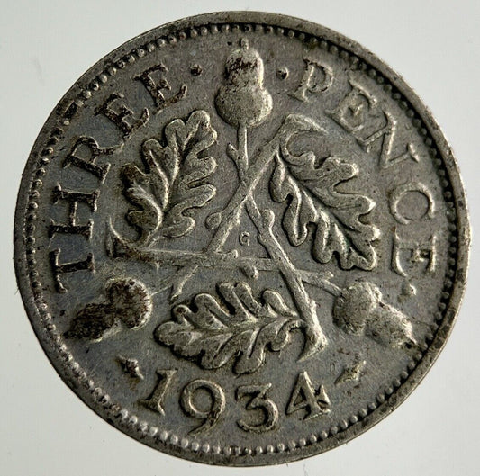 1934 George V Threepence Silver Coin | Collectable Grade